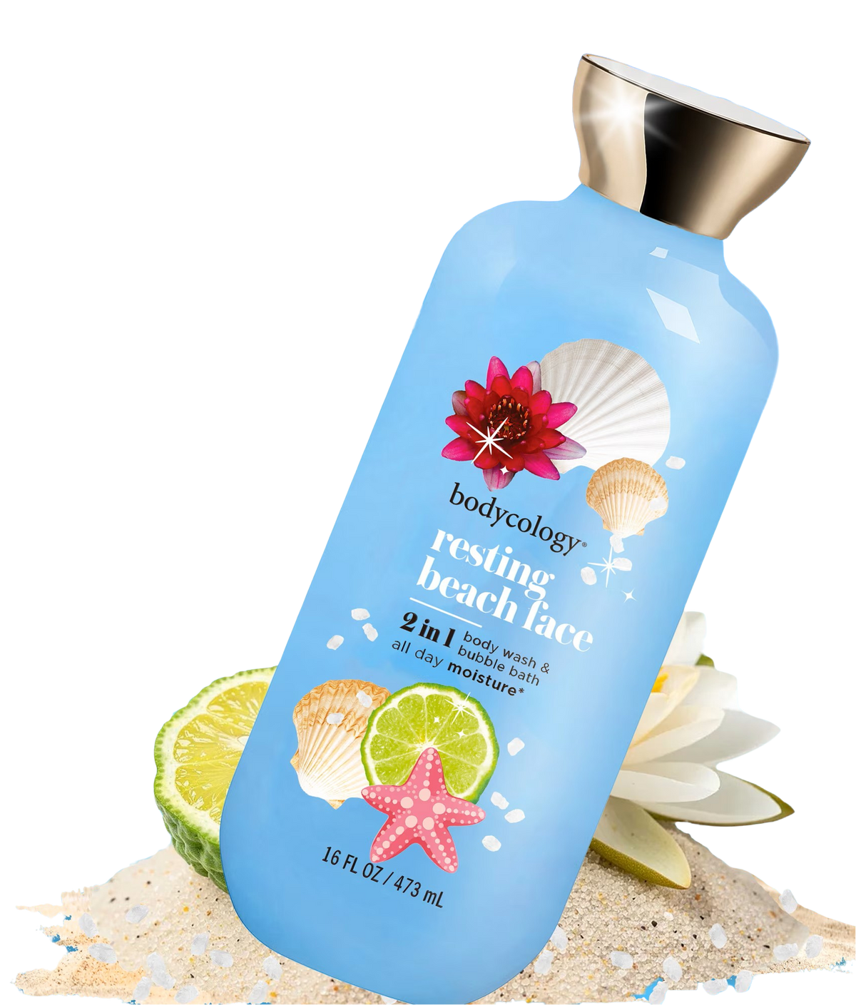Gel de Baño & Baño de Burbujas 2 en 1 Bodycology Resting Beach Face