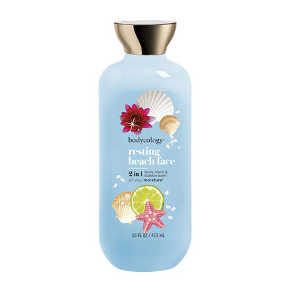 Gel de Baño & Baño de Burbujas 2 en 1 Bodycology Resting Beach Face