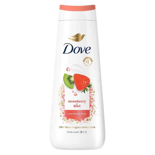 Gel de Ducha Dove Strawberry + Kiwi — Edición Limitada