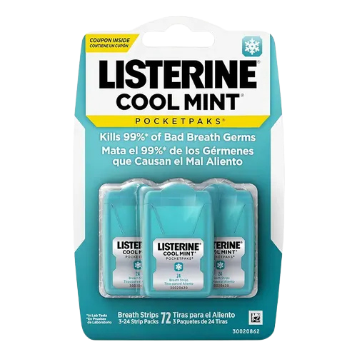 Tiras para el Aliento Listerine PocketPaks Cool Mint