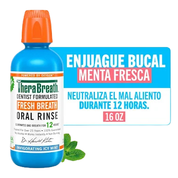 Enjuague Bucal TheraBreath Icy Mint